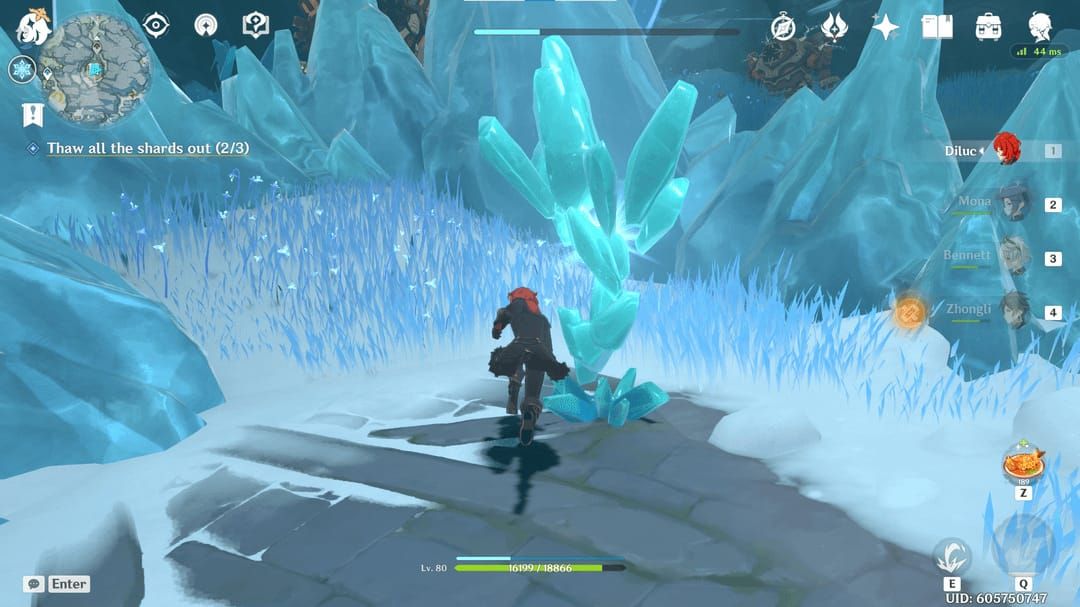 원신 스네즈나야 루나 탐사도 98% 돌파 - 눈 속 보물상자 5곳 정확 위치