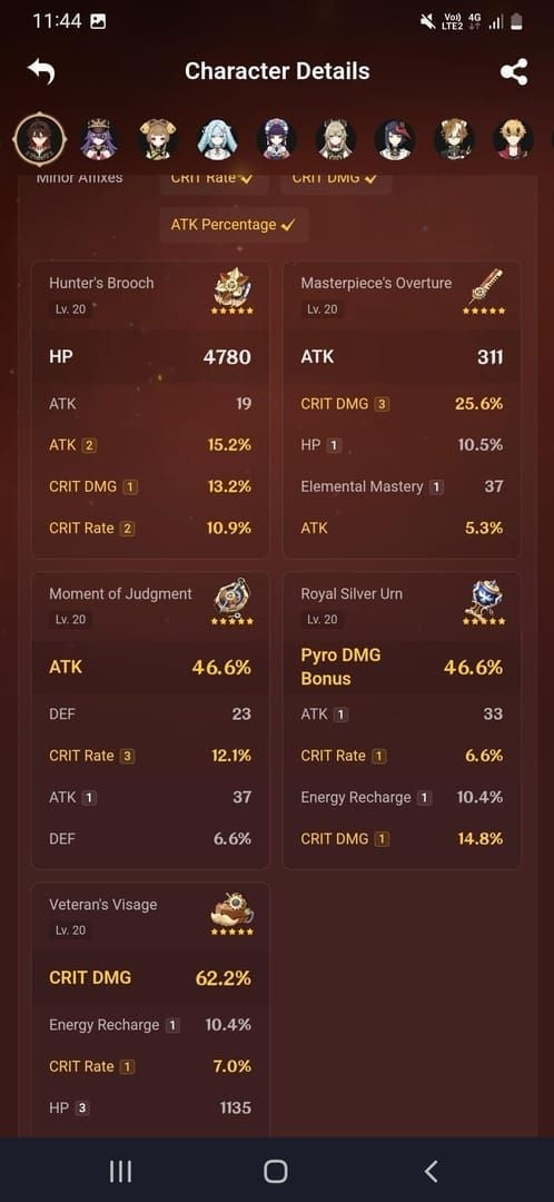 Genshin Impact Gaming C0 vs C6 plunge damage comparison chart