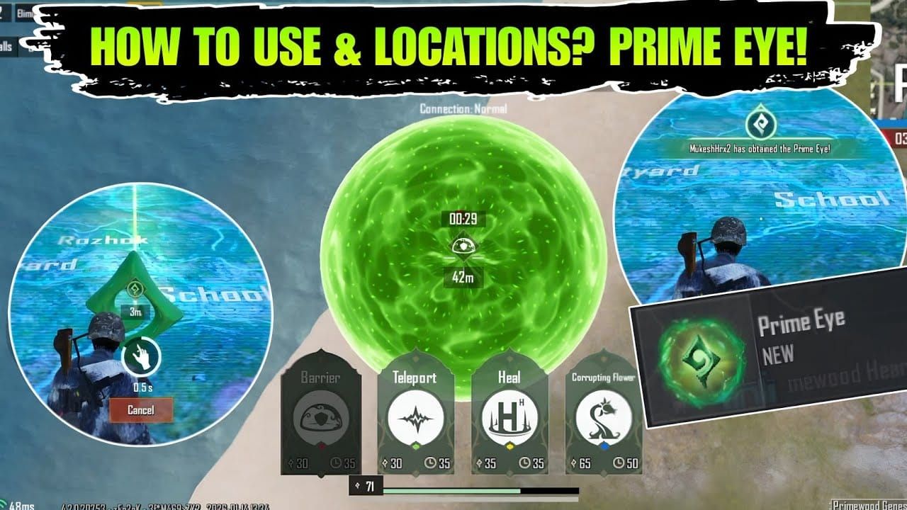 PUBG Mobile 4.3 Prime Eye: активация способности и индикаторы врагов на мини-карте