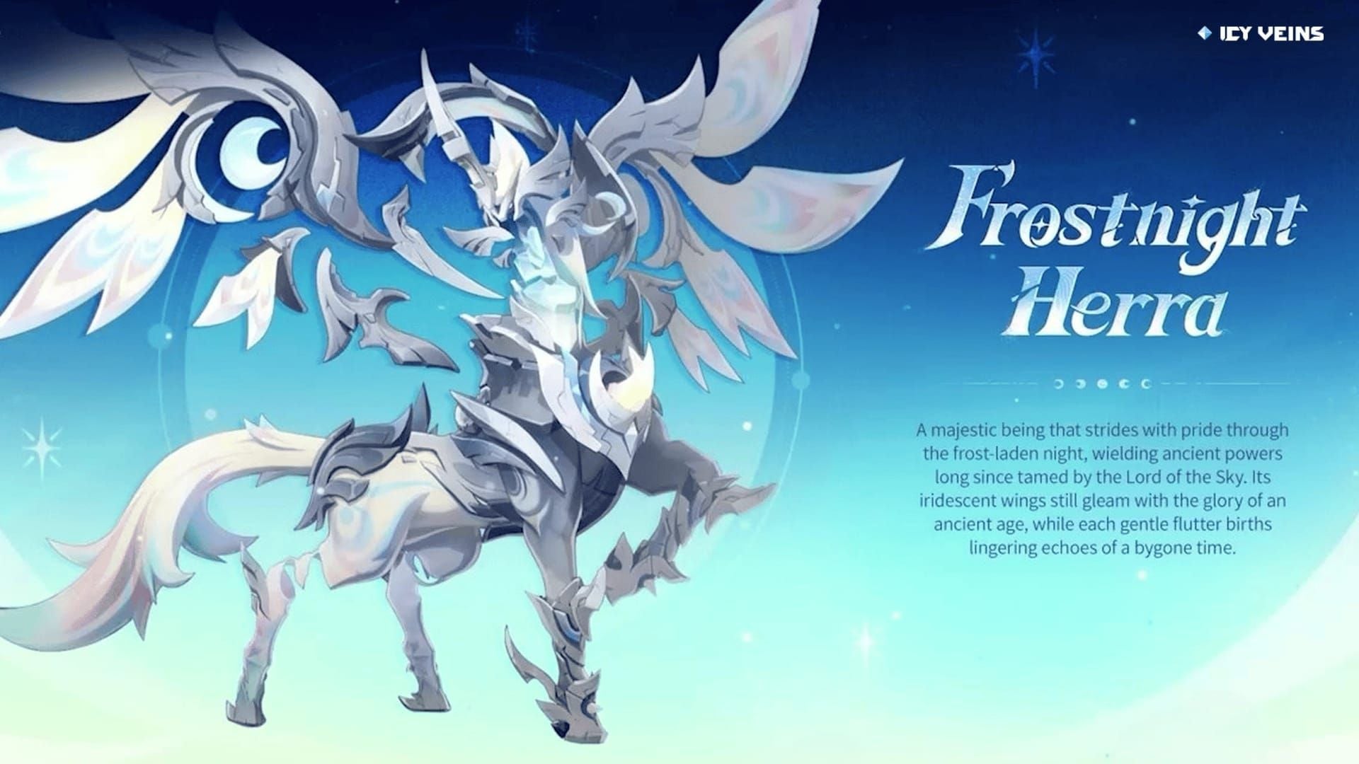 Screenshot of Frostnight Herras in Genshin Impact dropping Radiant Antler