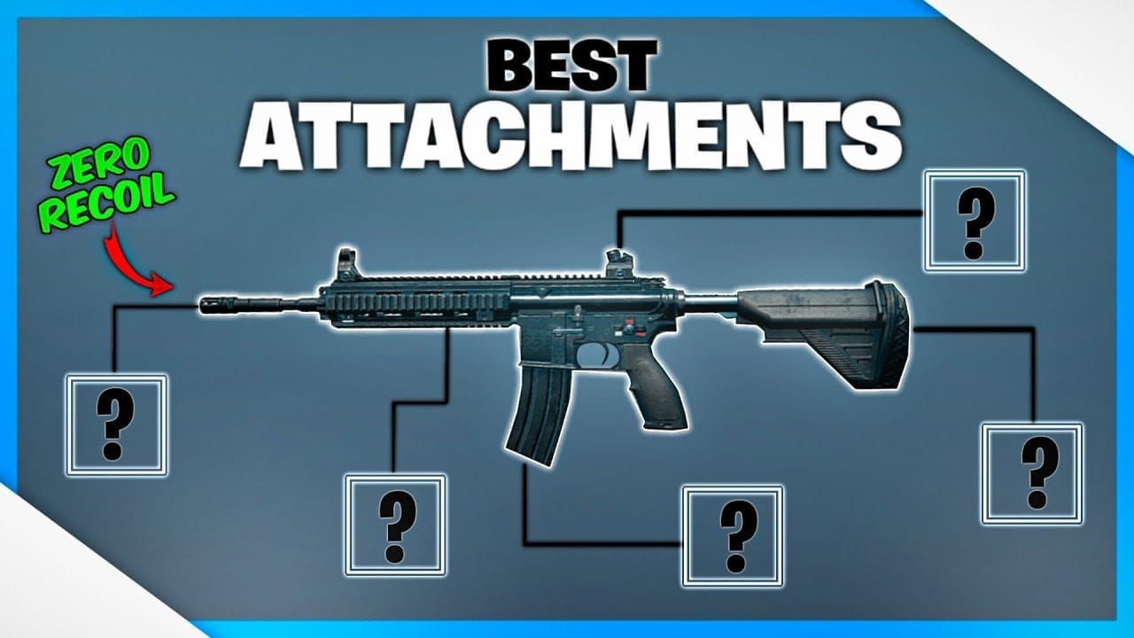 PUBG Mobile M416 and Mini14 weapon loadout with attachments for Primewood Genesis
