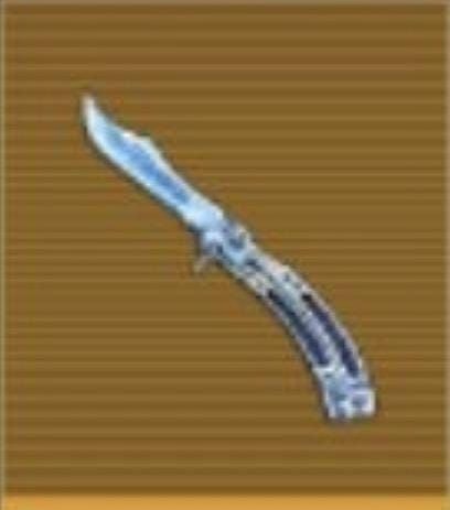 Нож-бабочка Ледяной арбитр физическая версия PUBG Mobile Metro Royale