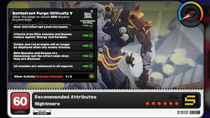 Zenless Zone Zero Angels of Delusion event stage difficulties comparison