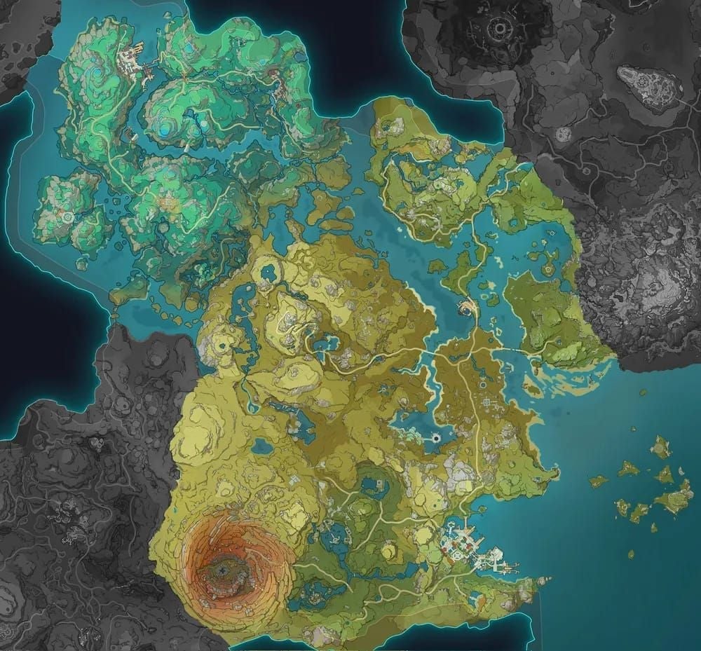 원신 리월 지역 돌파 재료 파밍 위치 지도