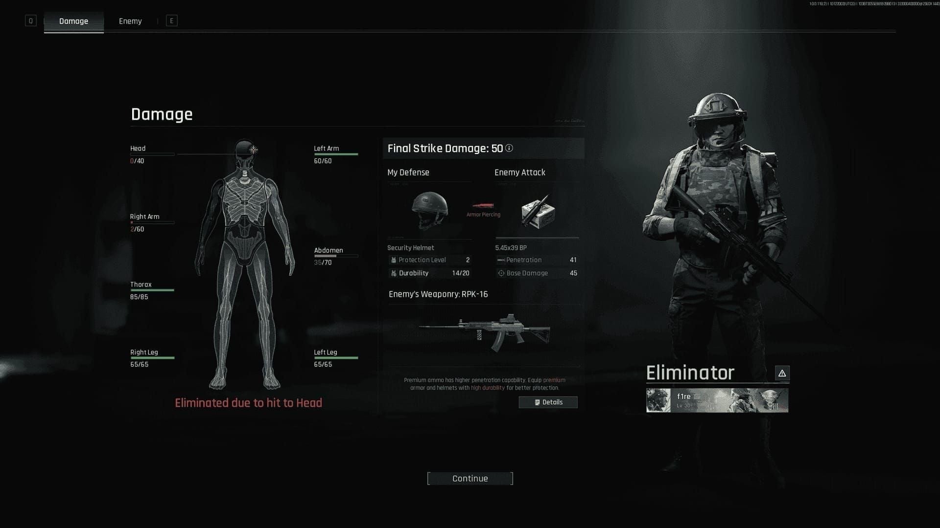 Arena Breakout Mobile S11 Sandstorm detection ranges chart for sprint, walking, and crouched movement
