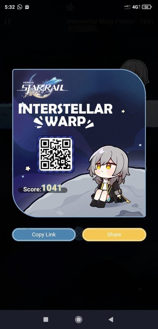 Honkai Star Rail Character Event Warp details records tab for pity tracking