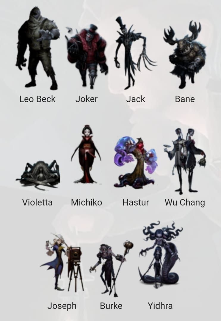 Identity V chase-strong Hunters Ripper Geisha Hell Ember