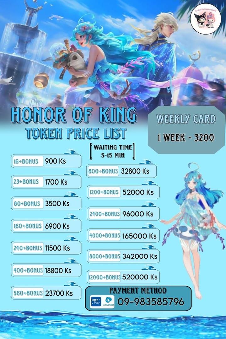 Honor of Kings new hero price drop timeline chart from launch to reductions