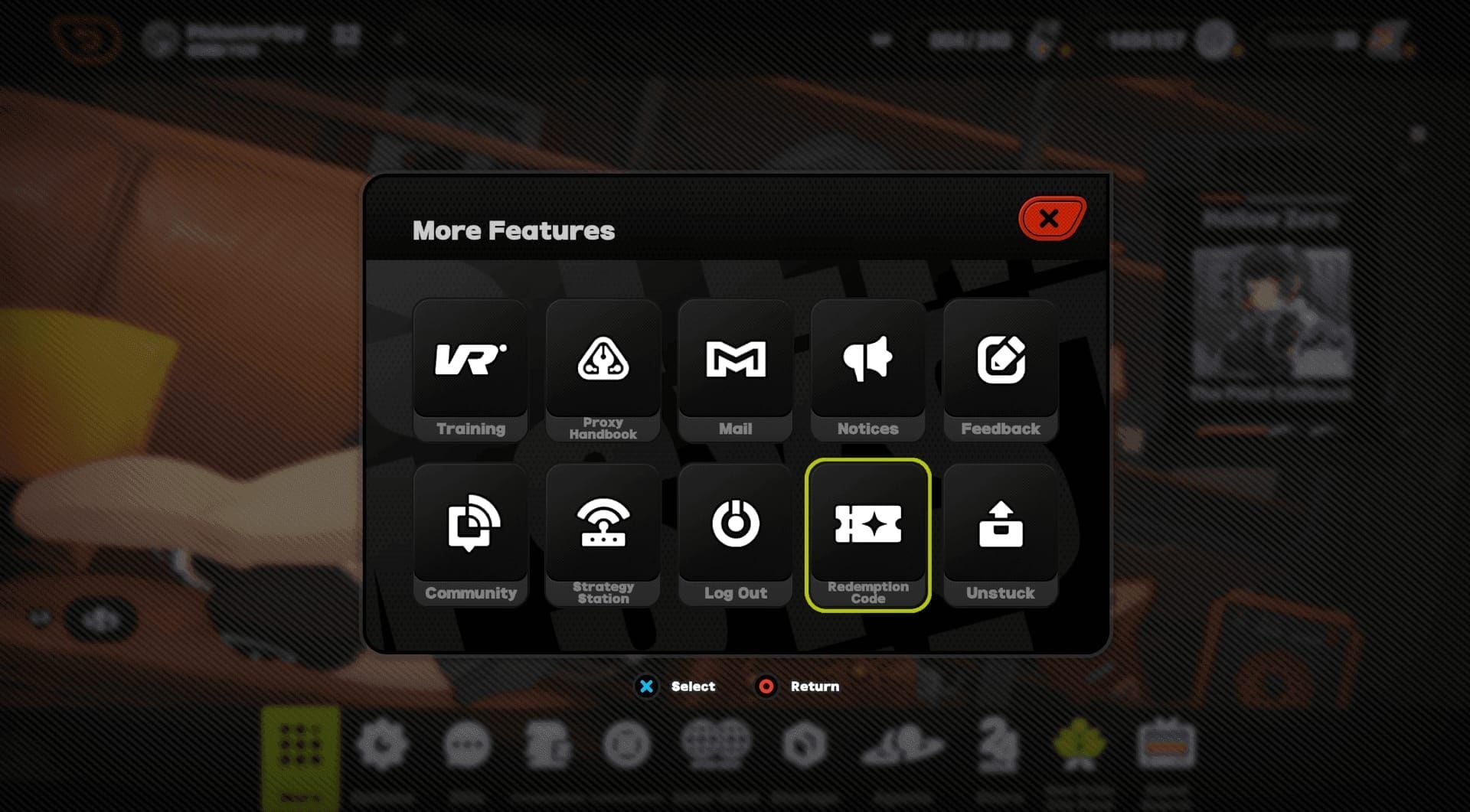 Zenless Zone Zero in-game code redemption menu interface