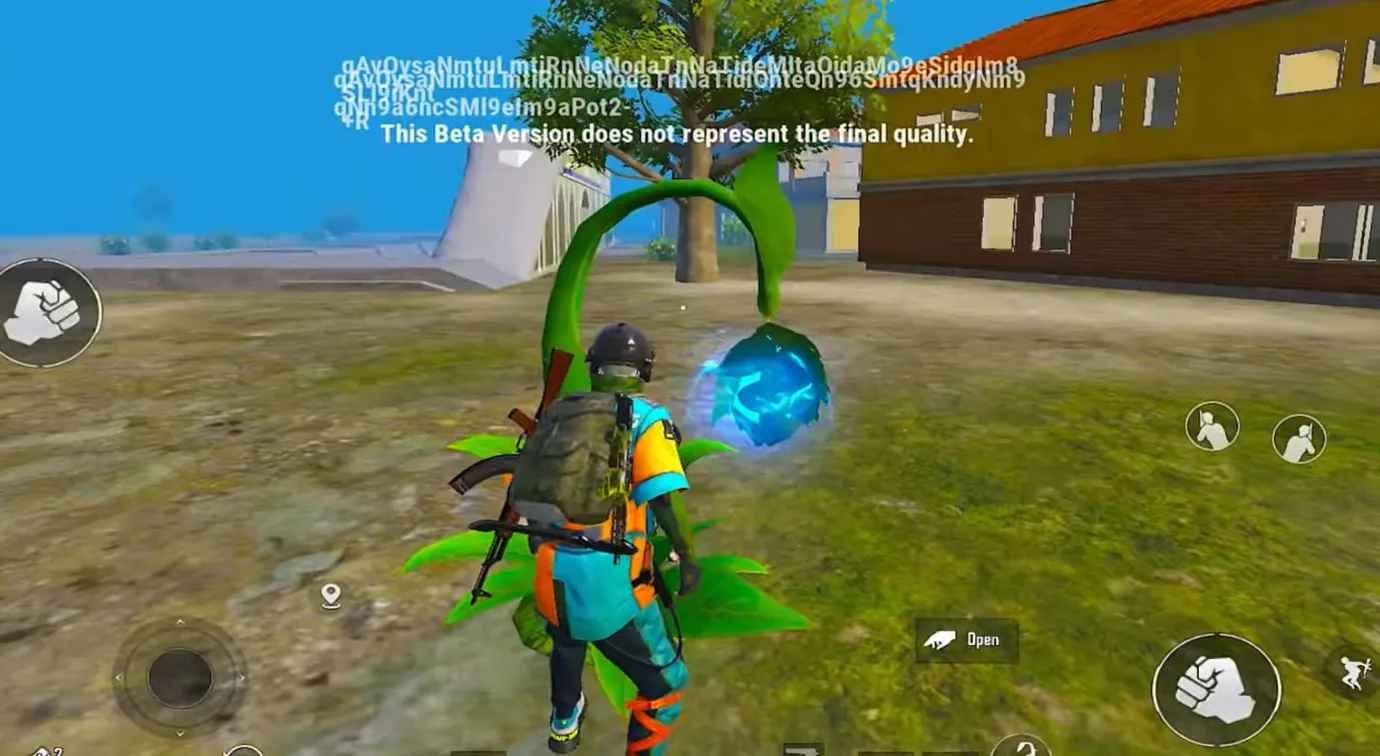 Скриншот зрелого светящегося дерева Плоды Lumina в PUBG Mobile