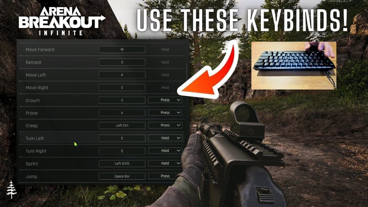 Arena Breakout Mobile emulator keybind guide for WASD movement, mouse ADS, leaning controls