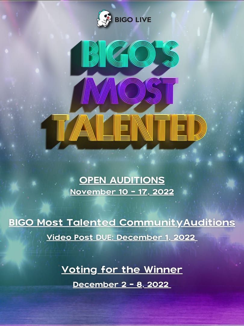 واجهة قسم الفعاليات الرسمية في تطبيق Bigo Live مع شارات التحقق