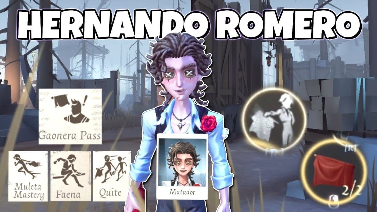 Identity V Matador Muleta Mastery angle guide showing 45-90 degree optimal dash directions