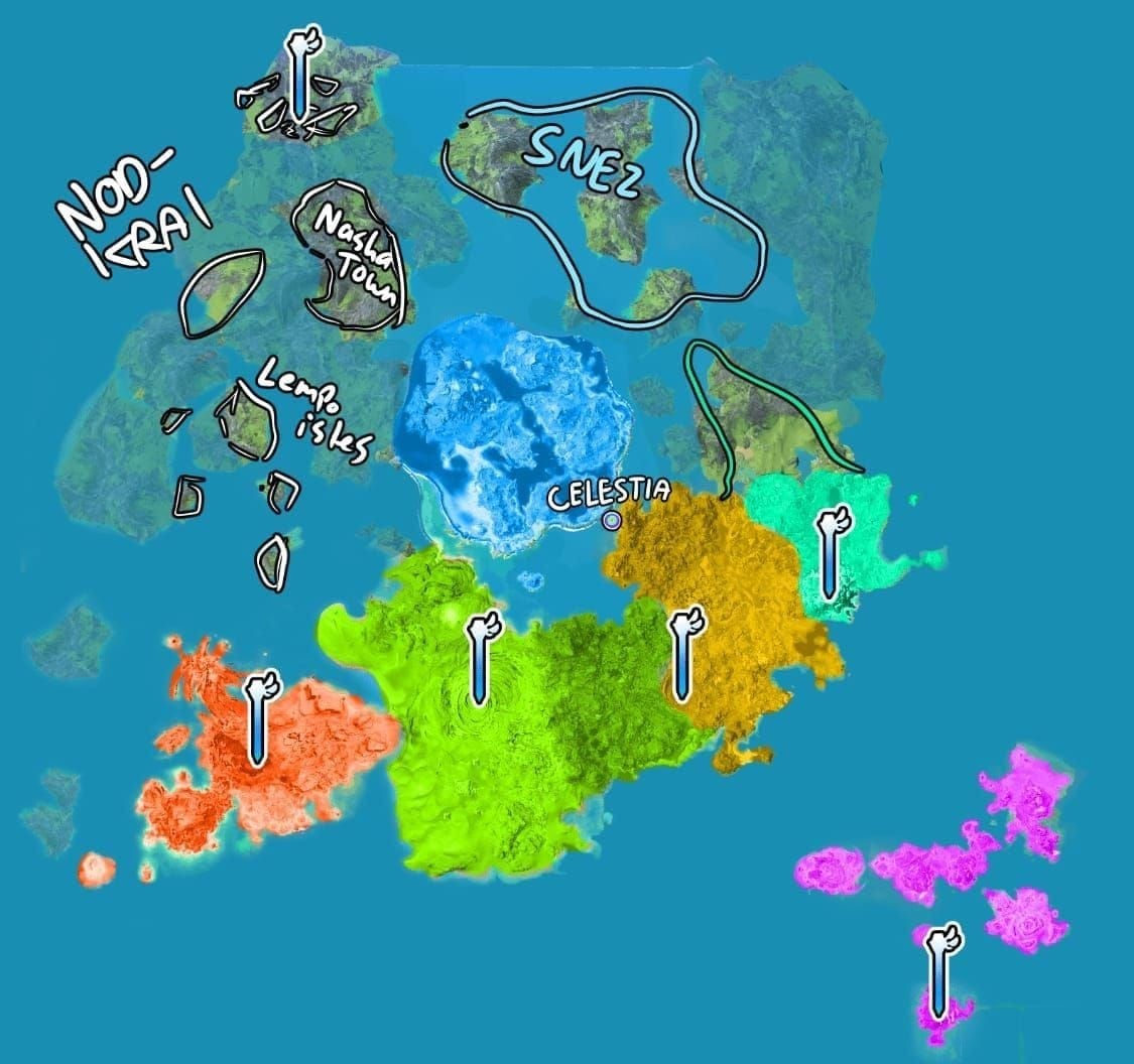 원신 구동축 마물 파밍 지역 지도