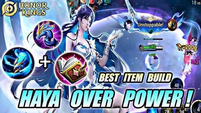 Honor of Kings Haya recommended item build Scepter Reverberation