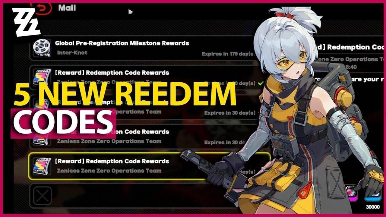 Zenless Zone Zero in-game redemption code menu interface