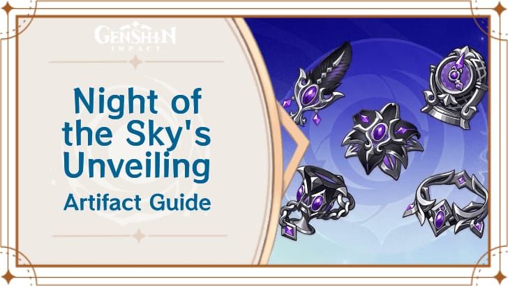 Genshin Impact Night of the Sky's Unveiling artifact set for Zibai