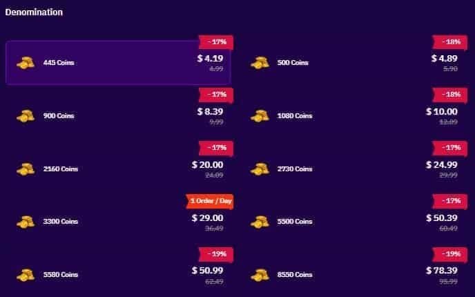 MICO Live coin rates comparison by region MENA vs Global