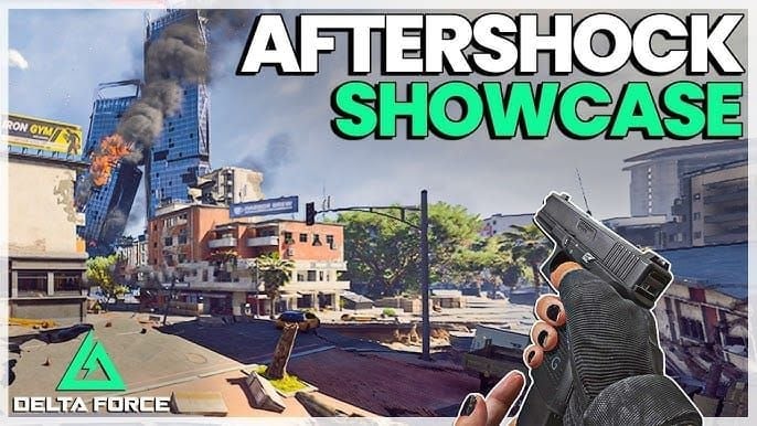 Screenshot of active earthquake collapse in Delta Force Aftershock