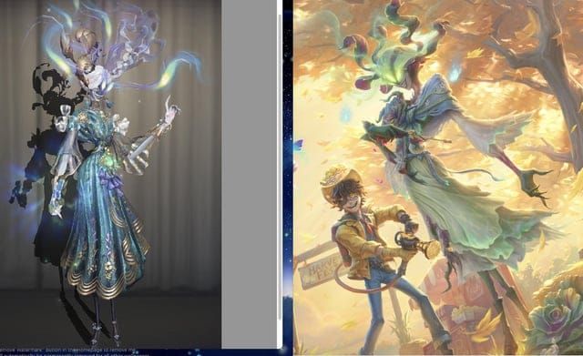 Identity V S-Tier and A-Tier skin comparison showcasing visual distinctions in models and effects