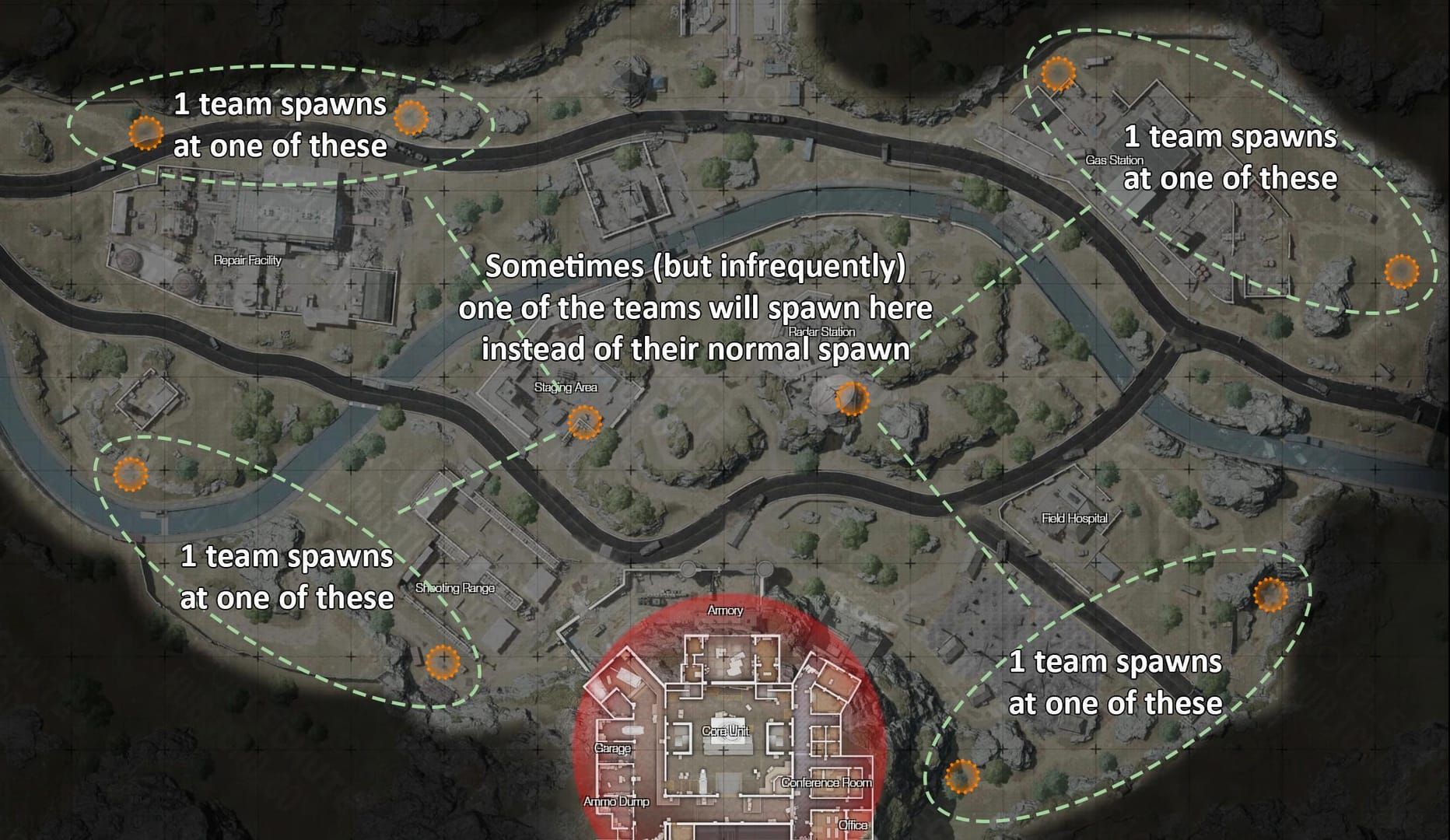 Arena Breakout Armory Perimeter farming route map for Spring Festival cards