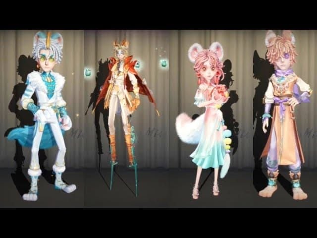 Identity V Fabulous Beasts A-tier costumes: Night Watch Si Bu Xiang, Mercenary Tian Lu, Perfumer Tu Bao Shu