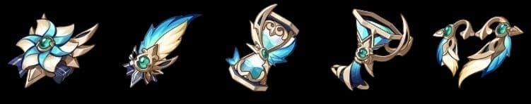 원신 바람이 시작되는 날 4세트 성유물 세트