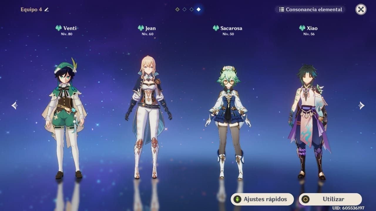 원신 바르카 카즈하 베넷 향릉 팀 구성 가이드 이미지