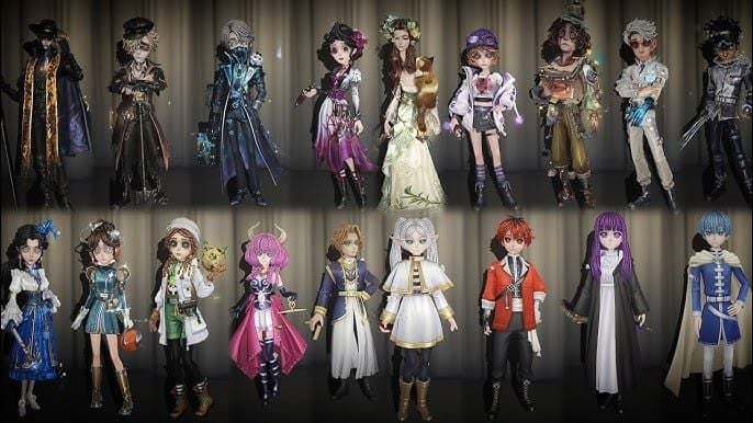 Comparison of Identity V free B-tier event costume and A-tier Doctor Puppy skin visuals