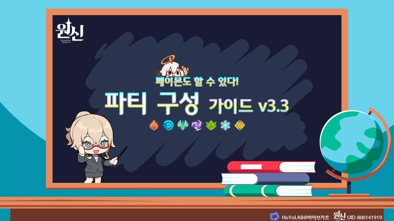 원신 6.5 어비스 추천 파티 조합 다이어그램