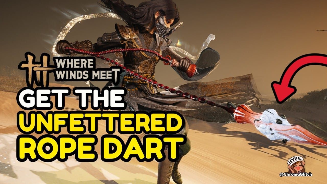 Where Winds Meet Unfettered Rope Dart dash combat loop screenshot