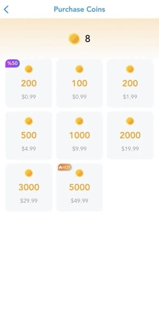 SuperLive Coins cost-per-coin comparison chart for March 2026 bundles