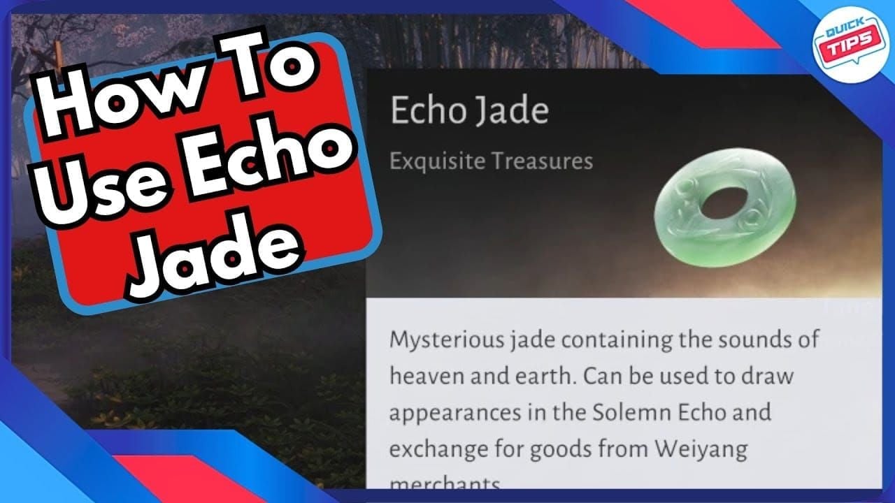 Where Winds Meet in-game interface showing Echo Jade currency balance and uncapped status