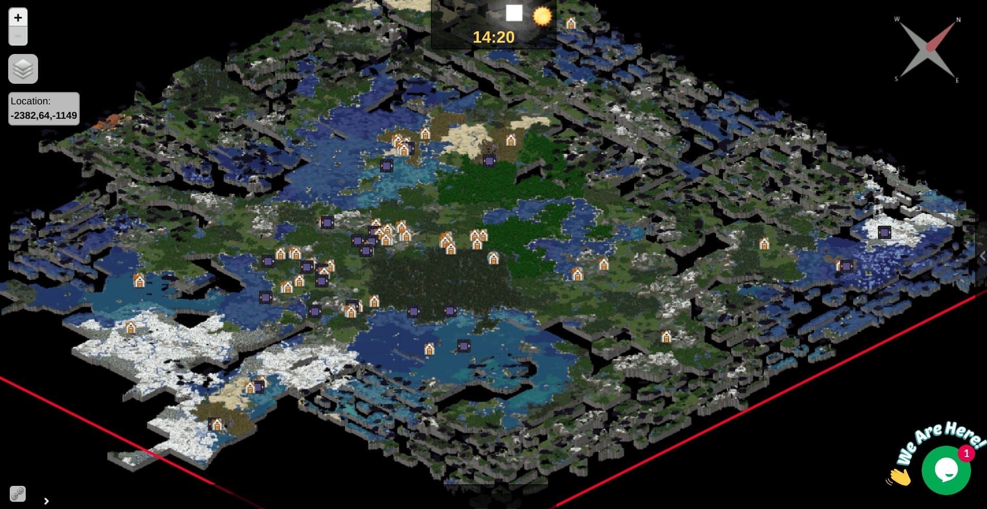 Hiya Live server map showing S3 S6 efficiency