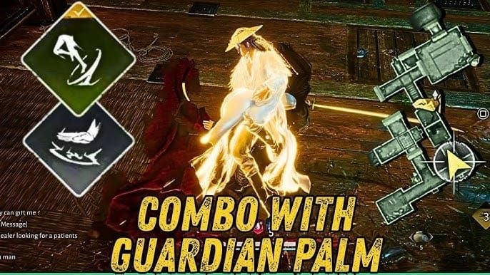 Guide image of Cloud Steps aerial combo into Guardian Palm in Where Winds Meet.