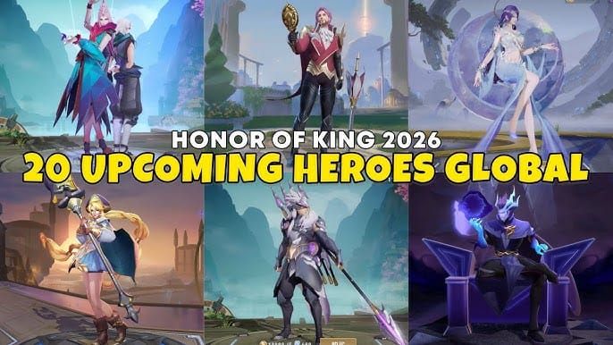 Honor of Kings Version 8.0 7 new heroes stats and roles comparison