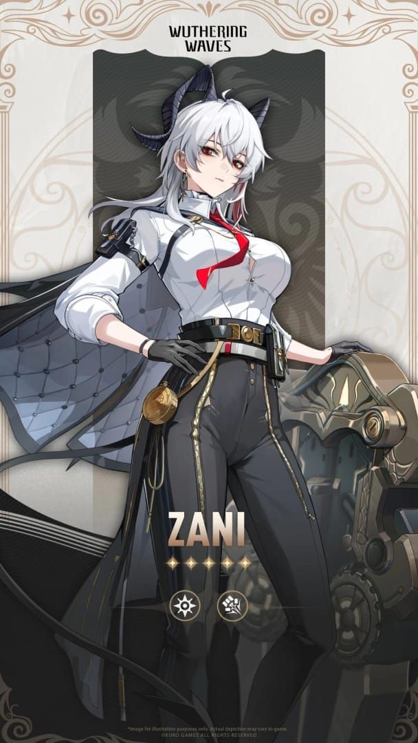 Wuthering Waves Zani Spectro Gauntlet character artwork