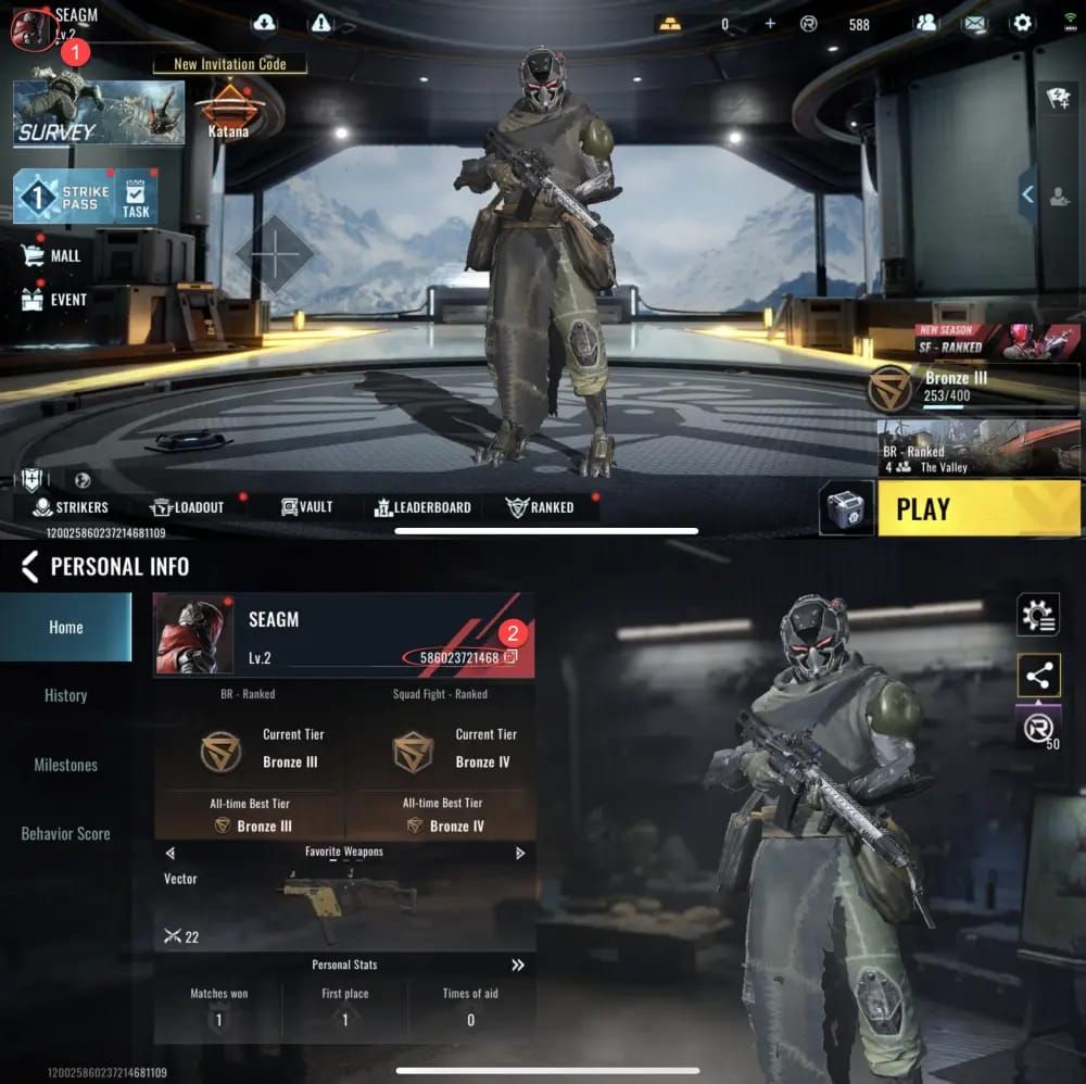 Blood Strike MENA operator unlock shop interface with costs