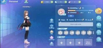 Idol Party Diamonds profile screenshot displaying User ID and server info