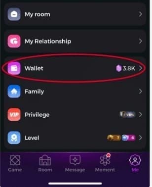 Yaahlan VIP Level 10 perks UI showing weekly Diamond grants