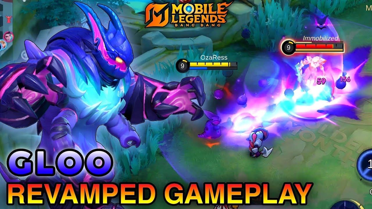 Mobile Legends Bang Bang Gloo in-game screenshot showing goo explosions and frontline pressure