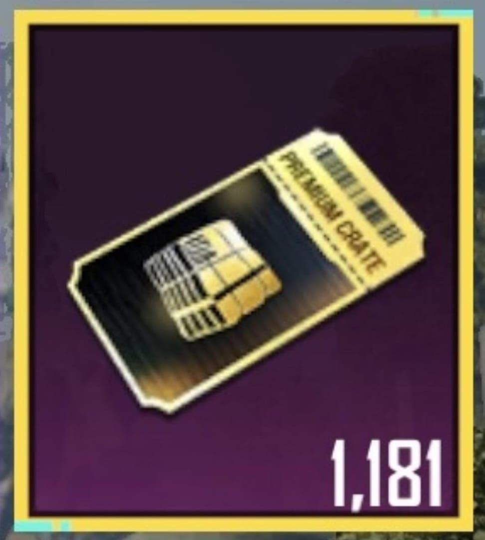 PUBG Mobile Premium Crate spin interface with pity counter display