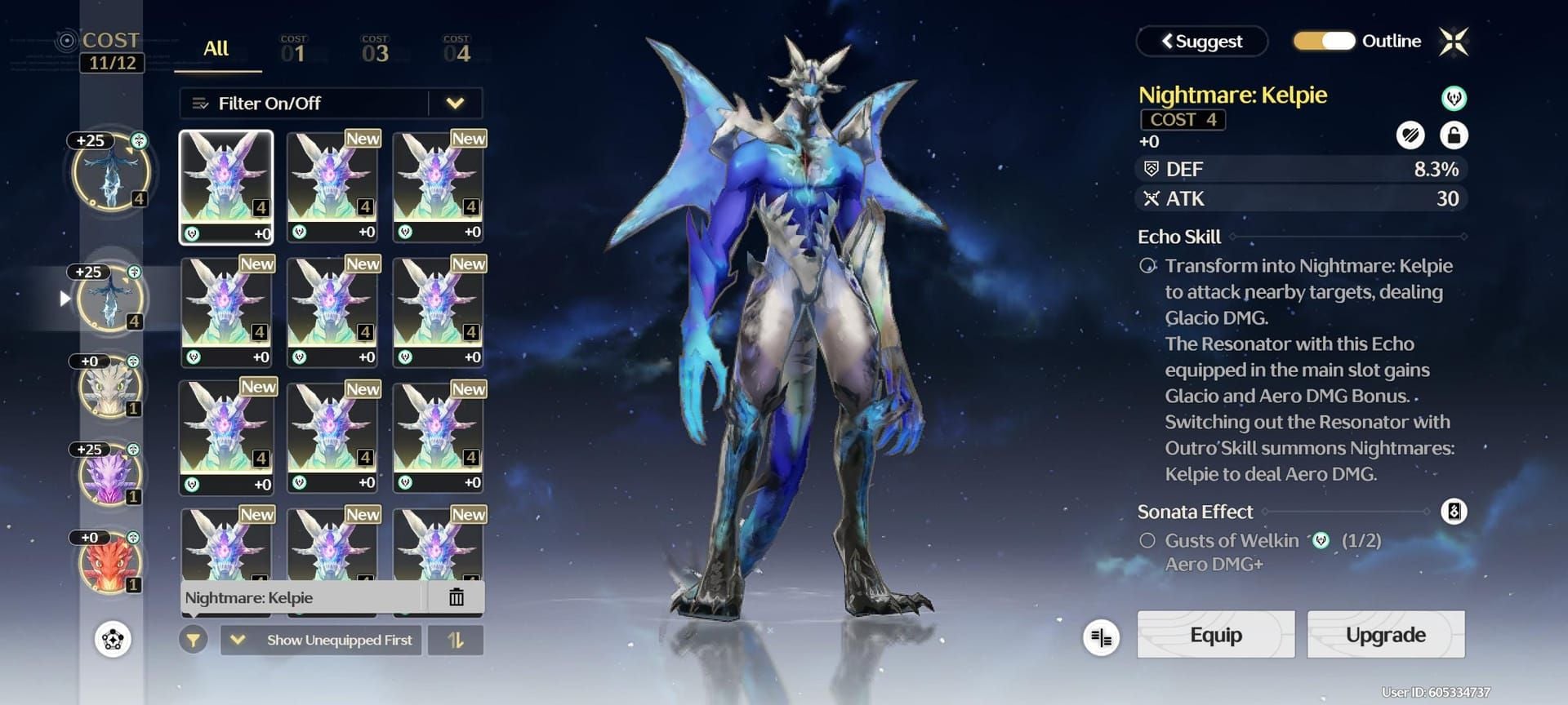 Wuthering Waves Windward Pilgrimage Echo set with Fleurdelys Main Echo