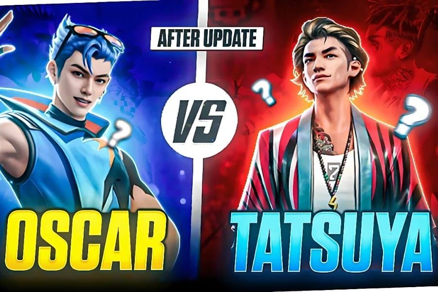 Comparison chart of OB50 Free Fire characters including Shadow Blaze diamond costs and tiers