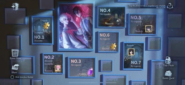 Identity V daily weekly missions screen with Echo rewards