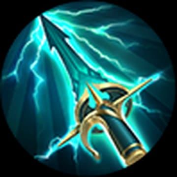 Sky Piercer item icon from Mobile Legends Bang Bang with execution threshold details for qualifiers