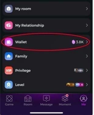 Yaahlan Wallet country selection dropdown for redemption