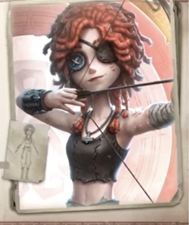 Identity V Archer performing Matador Muleta Mastery dash with knockback effect on Hunter