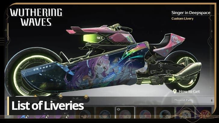 Wuthering Waves Expedition Motorbike with Livery: Memory of the Stars cosmetic