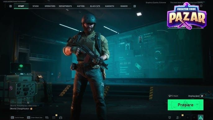 Delta Force in-game mailbox with redeemed code rewards